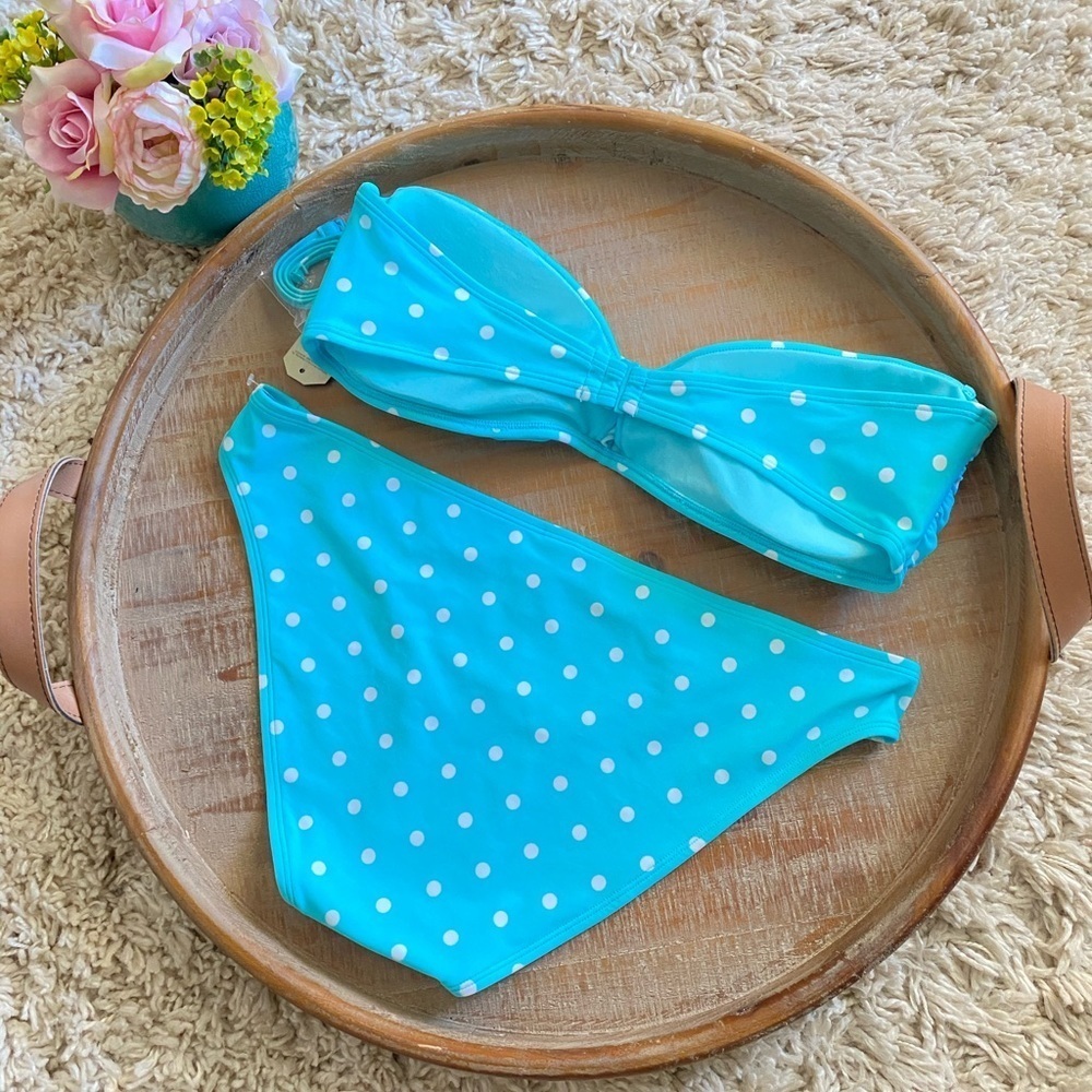 Polka dot bikini blue L/XL - Picture 3 of 7